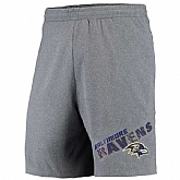 Baltimore Ravens Concepts Sport Tactic Lounge Shorts Heathered Gray